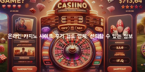온라인 카지노 사이트 후기 검토 업체: 신뢰할 수 있는 정보